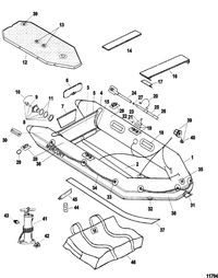 INFLATABLES MERCURY PVC SOFT BOTTOM Air Deck Models(White)