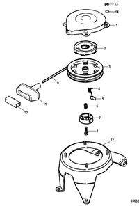 FORCE 5 HP (1998) FORCE STARTER ASSEMBLY
