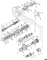 MERCRUISER 530 D-TA / 636 D -TA D183 TURBO AC/D219AC Transmission(8 Degree Down) (Internal Component) Continued