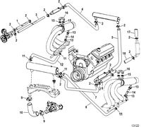 RACE STERNDRIVE 600 SCI Water Hoses(Sea Water)