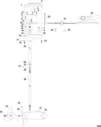 TROLLING MOTOR MOTORGUIDE BILL DANCE SERIES Complete Trolling Motor(Model BD1236) (12 Volt)