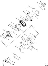 MERCRUISER 7.4L BRAVO ALTERNATOR(MOTOROLA #8MR2039K)