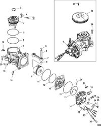 MERCURY/MARINER 200/225 (3.0L DFI) Air Compressor Components