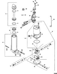 FORCE FORCE TRIM AND TILT MODELS 85 THRU 150 HP PUMP KIT-TRIM(830250A2)
