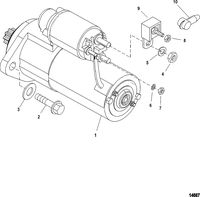 MERCRUISER 350 MAG MPI MX 6.2L MPI INBOARD Starter Motor