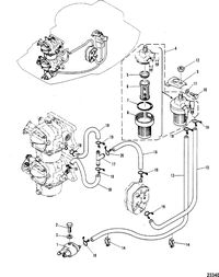 MARINER 60 HORSEPOWER FUEL LINE AND FILTER