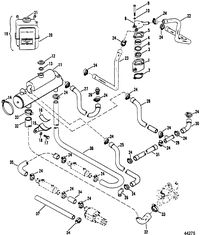 MERCRUISER 7.4L (MIE) HURTH/BORG WARNER (GEN V) CLOSED COOLING SYSTEM(BORG WARNER)