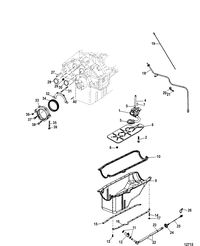 MERCRUISER 4.3L CARB ALPHA/BRAVO Oil Pan, Oil Pump and Rear Oil Seal